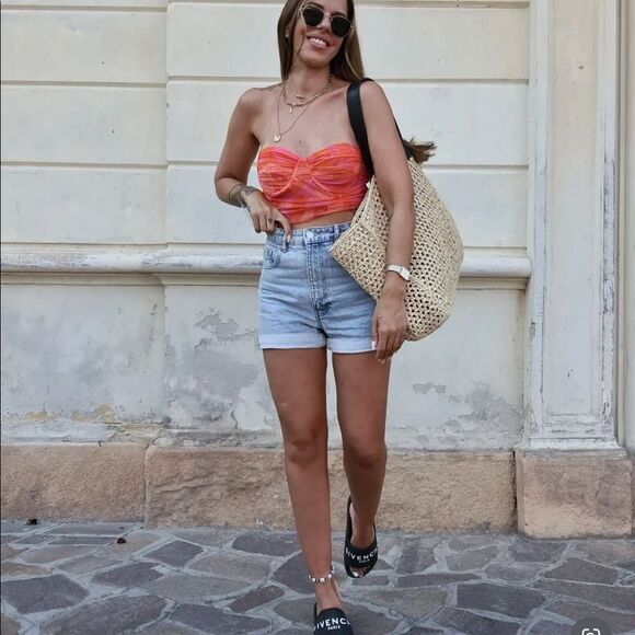 ZARA TULLE CORSET TOP size L - Picture 7 of 16